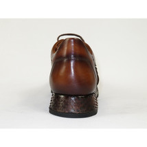 Men's GENIO Turkey Genuine Python Snake Leather Shoes 120197327 Brown image 5