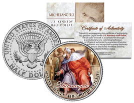Michelangelo * Prophet Ezekiel * Sistine Chapel Colorized Jfk Half Dollar Coin - £6.84 GBP