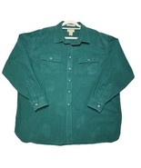 Vintage LL Bean Chamois Flannel Shirt Mens XXL Forest Green Heavy Warm &amp;... - $34.50 CAD