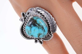 sz6.5 Vintage Navajo Sterling and turquoise ring - £67.42 GBP