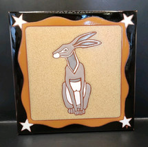 Signed 1995 Thrall Lamosa Mexico Tile Titled &quot;Hare&quot; 13/500 7.75&quot; - $46.75