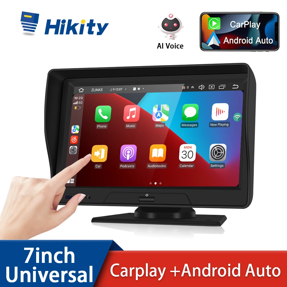 Hikity Universal 7&#39;&#39; Car Mirror Monitor Video Multimedia Video Player Autolink - £67.87 GBP