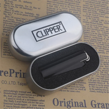 Clipper Metal Grinding Wheel Flame Ignition Gas Lighter Portable Mini Po... - $16.99+
