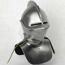 Medieval German Armet helmet sac larp fantasy helmet knight Reenactment ... - $241.52