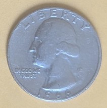 1966 Washington Quarter No Mint Mark, Rim Errors, Filled in A in America - £436.80 GBP