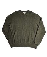 Turnbury Sweater V Neck 100% Baby Alpaca Sweater Green Soft Men&#39;s Size L... - €51,54 EUR