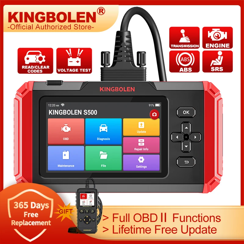 BOLEN S500 OBD2 Scanner Lifetime Free Update 4 Resets Oil ke SAS ETS Resets 4 sy - $308.88