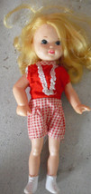 Vintage 1970s Vinyl Plastic Kenner Garden Gal Character Girl Doll  7" Tall - $16.83