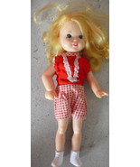 Vintage 1970s Vinyl Plastic Kenner Garden Gal Character Girl Doll  7&quot; Tall - £13.29 GBP