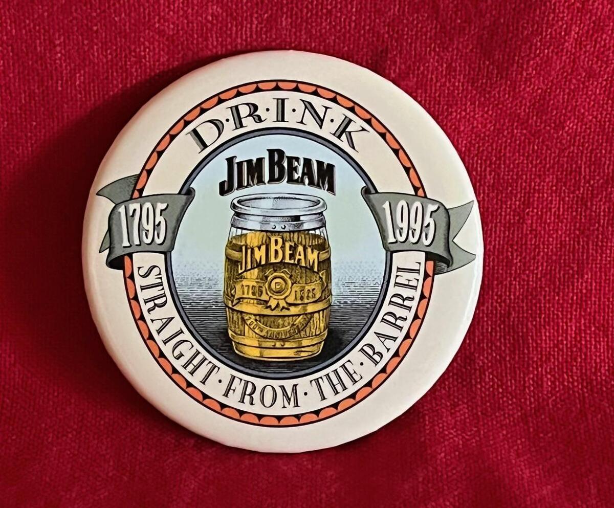 Vintage Commemorative PIn Jim Beam 200th Anniversary 1795-1995 Drink Jim... - $14.84