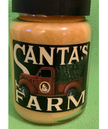 26 oz Jar Candle, Santa&#39;s Cookie Crumble, Santa&#39;s Farm - £23.56 GBP