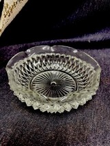 Vintage Crystal Diamond Point Indiana Glass Condiment Under Tray For May... - $4.95