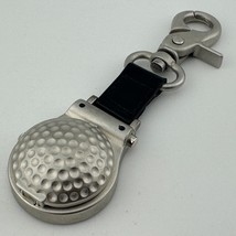 Vintage Golf Themed Quartz Pocket Watch Men Silver Ball Cover Snap-on Ne... - $37.99