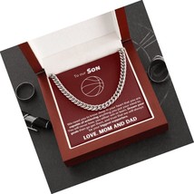 To My Basketball Crazy Son Necklace, Dream Your Goals Then - $146.49