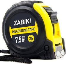 Measuring Tape Measure, 25 Ft Decimal Retractable Dual Side Ruler with Metric... - £11.00 GBP