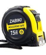Measuring Tape Measure, 25 Ft Decimal Retractable Dual Side Ruler with M... - £11.05 GBP
