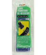 Frost King Lawn Furniture Re-Webbing Kit - NEW - 2.25&quot; x 39&#39; White Blue ... - £9.29 GBP
