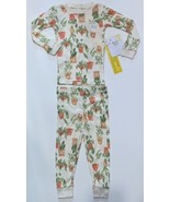 NEW Burt&#39;s Bees Toddler Snug Fit Pajama 2Pc Set Plants &amp; Pots PJs 18M 18... - £10.38 GBP