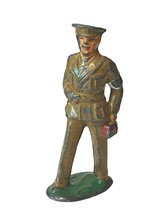 Barclay Manoil Army Men Toy Soldier Cast Iron Metal 1930s Figure General Colonel - $39.55