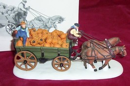 Dept 56 New England Harvest Pumpkin Wagon 56591 Box - £30.65 GBP