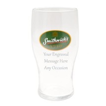 Fathers Day Gift Personalised Smithwick&#39;s Smithwicks Pint Glass Engraved... - £17.99 GBP