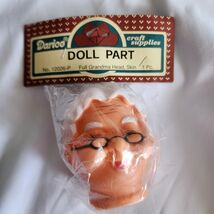 Vintage Darice Doll Head Full Grandma Head 13026P 3" - $2.52