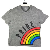 Rainbow Pride Parade LGBTQ Well Worn T-Shirt Grey Unisex 2XL XXL - £4.80 GBP