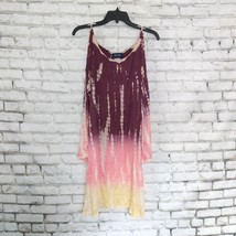 Swimsuits For All Dress Womens 14/16 Tie Dye Swimsuit Cover Long Sleeve - $17.98