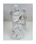 Vintage Ceramic Angel With Mandolin Decorative Christmas Figurine - $354.39 MXN