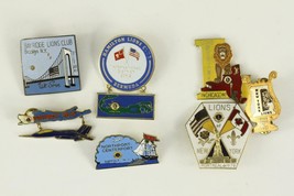 Vintage Lot Service Jewelry Fraternal Lions Club Volunteer Montreal Brooklyn NY - £27.73 GBP