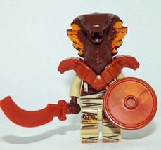 Minifigure Custom Toy Brown Pyro Snake Ninjago - £4.16 GBP