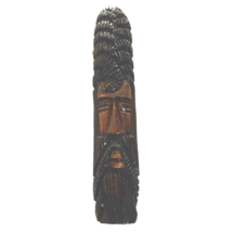 Tribal Folk Art Hand Carved Wood African Mask Wall Hanging Decorative Ma... - £30.35 GBP