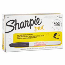 Sharpie Industrial Permanent Marker Fine Point Black Dozen 13601 - £30.89 GBP