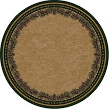 Rustic Pines 8-Foot Round Woodland Area Rug - $1,182.20 CAD