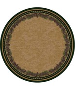 Rustic Pines 8-Foot Round Woodland Area Rug - $1,178.49 CAD