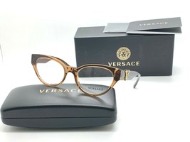 Nuevo Auténtico Versace Gafas MOD.3282 5028 Transparente Marrón 53-19-140MM Nib - £93.01 GBP