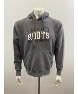 Vintage Roots Hoodie Men&#39;s Size Small Spell Out Gray Long Sleeve Cotton ... - $7.92