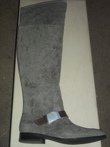 Franco Sarto L-TECH-STON WASH COW Tall Flat Riding Boots New - $214.99