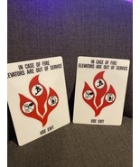 In Case of Fire Elevators are Out of Service Use Exit 8&quot; X6&quot; Plastic Sig... - $205.59 MXN