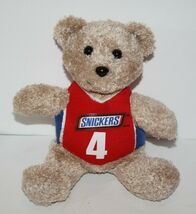 Snickers Candy Bar Teddy Bear 6&quot; #4 Red Shirt Small Plush Stuffed Animal... - $182.52 MXN