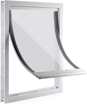 Dog Door With Soft Transparent Magnetic Flap And Snap-In Closing Panel, Pr - £96.59 GBP