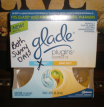 (2) Glade Plugins Scented Oil Refills SUNNY DAYS  - £6.18 GBP