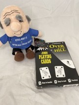 ”OVER THE HILL” JUMBO PLAYING CARDS-7”x 5” GAG-PARTY-EASY  Russ Geezer doll - £15.50 GBP