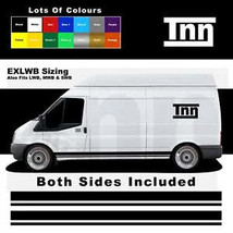 Stickers For Ford Transit EXLWB L4 Side Stripe Vinyl Graphics Decals Mk6... - £62.90 GBP+