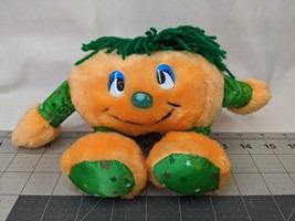 Fun World Pumpkin Plush Satin Stars Arms Feet 6 Inch Stuffed Animal Toy - £9.67 GBP