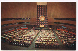 Postcard New York United Nations Central Assembly Hall 42nd Street 1st Avenue - $2.75