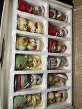 Lot Of 12 Critter Bells Jasco Bisque Porcelain Christmas Random Animals ... - £26.46 GBP