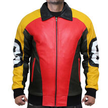 Men's 8 Ball Seinfeld Puddy Patrick Warburton Bomber Leather Jacket - $99.99
