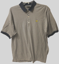 $9.99 Masters National Shop Blue Stripes Golf Cotton Augusta Polo Shirt 2XL - $9.89