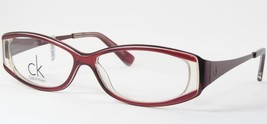 Calvin Klein 5199 604 Cherry Red /Clear /Bordeaux EYEGLASSES GLASSES 52-13-130mm - $118.80